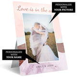 Metal Custom Photo Prints, Love Theme, 7" x 10" with Built-in Easel Back, By Soul Décor