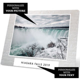 Metal Custom Photo Prints, Travel Theme, 7" x 10" with Built-in Easel Back, By Soul Décor