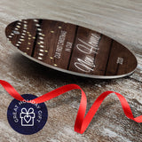 Our First Christmas In Our New Home 2020, Christmas Tree Décor Gift Ornaments, Round Metal Ornament, Velvet Pouch Included, By Soul Décor