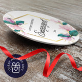 Our First Christmas Engaged 2020, Christmas Decorations Gift Ornament, Round Metal Ornament, Velvet Pouch Included, By Soul Décor