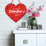Happy Valentine's Day Red Background Full Of Hearts