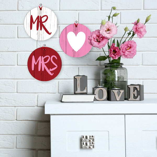 Mr & Mrs Heart, (Set of 3)
