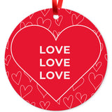 Happy Valentines Day Love, (Set of 3)