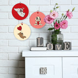 Happy Valentine'S Day Elephant Dog Bear With Heart, (Set of 3)
