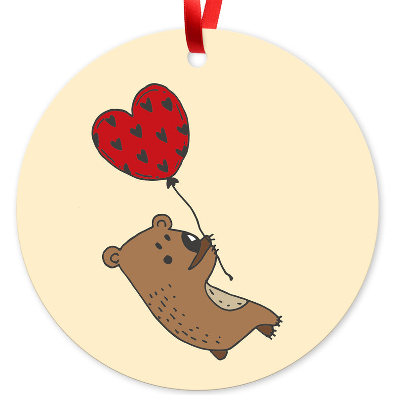 Happy Valentine'S Day Elephant Dog Bear With Heart, (Set of 3)