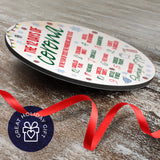 The 12 Days Of Corona Christmas Ornament, Large 3.75" Round Metal Ornament, Velvet Pouch Included