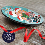 Year Of The Hug 2021 Ornament, Large 3.75" Round Metal Ornament, Velvet Pouch Included