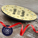 I’m Vaccinated So Yay Christmas 2021 Ornaments, Large 3.75" Round Metal Ornament, Velvet Pouch Included