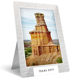 Metal Photo Prints Custom, Travel Theme, 7" x 10" with Built-in Easel Back, By Soul Décor