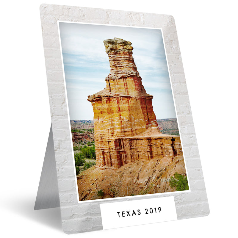 Metal Photo Prints Custom, Travel Theme, 7" x 10" with Built-in Easel Back, By Soul Décor