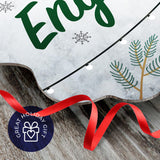 2020 Christmas Ornament, Our First Christmas Engaged 2020 Ornament, Rectangle Metal Ornament, Velvet Pouch Included