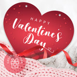 Happy Valentine's Day Red Background