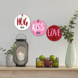 Hug Me Love Me Kiss Me, (Set of 3)