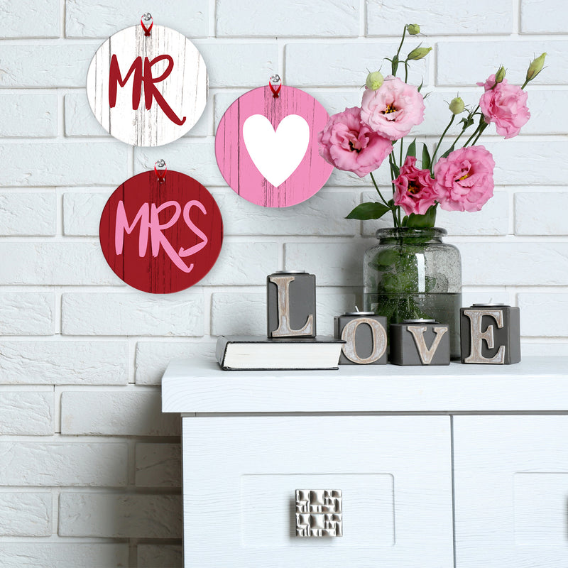 Mr & Mrs Heart, (Set of 3)