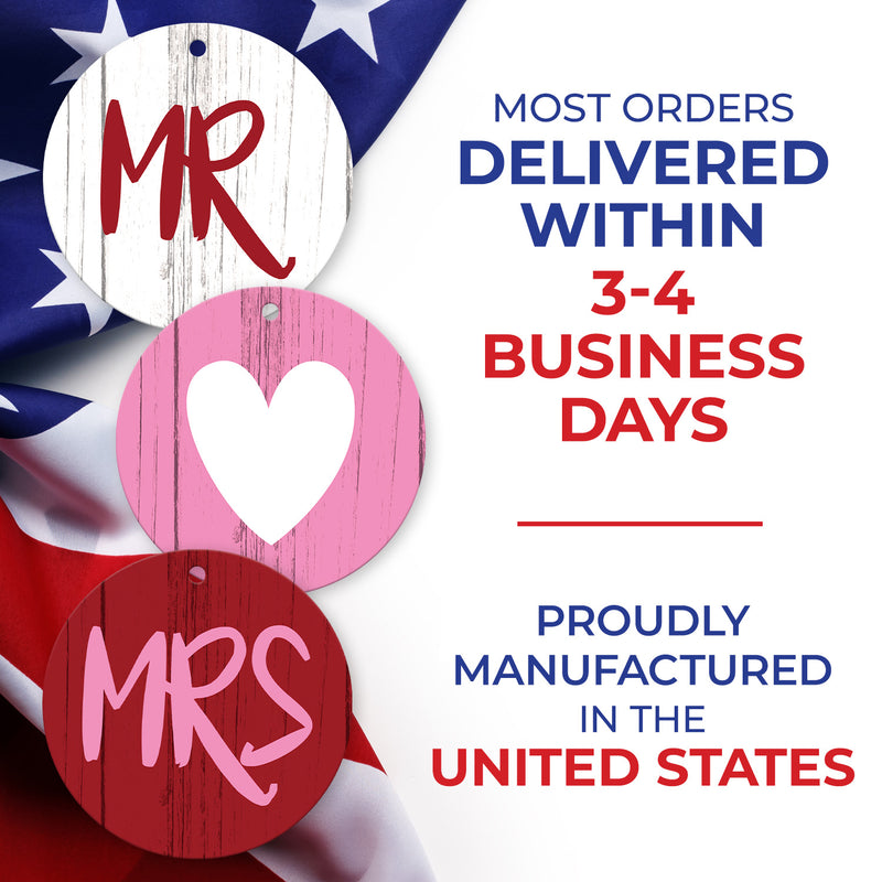 Mr & Mrs Heart, (Set of 3)