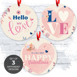 Hello My Love Happy Valentines, (Set of 3)