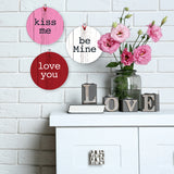 Kiss Me Love You Be Mine, (Set of 3)